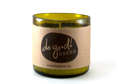 do good! candles - wine bottle