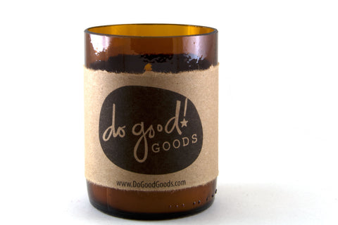 do good! candles - beer bottle